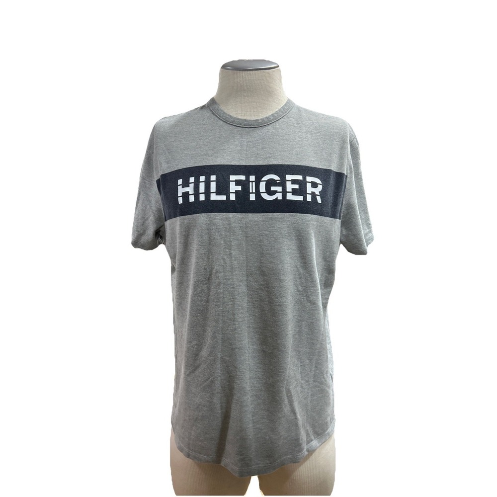 Tommy Hilfiger Mens Crew Neck T-Shirts Size L/G Gray
